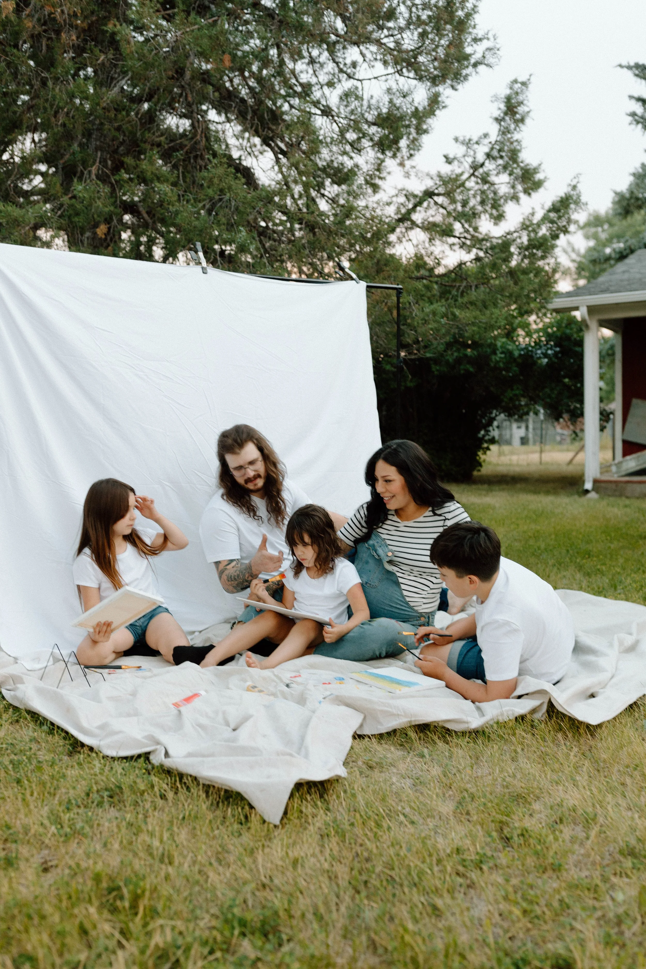 Painted Maternity Session