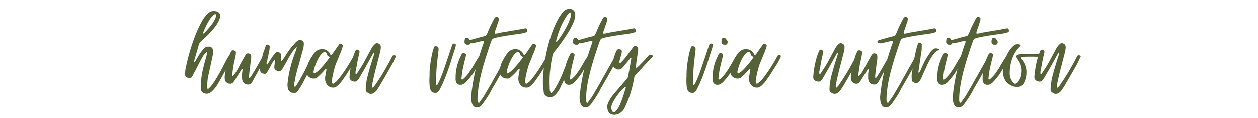 TEXT | Human Vitality Via Nutrition