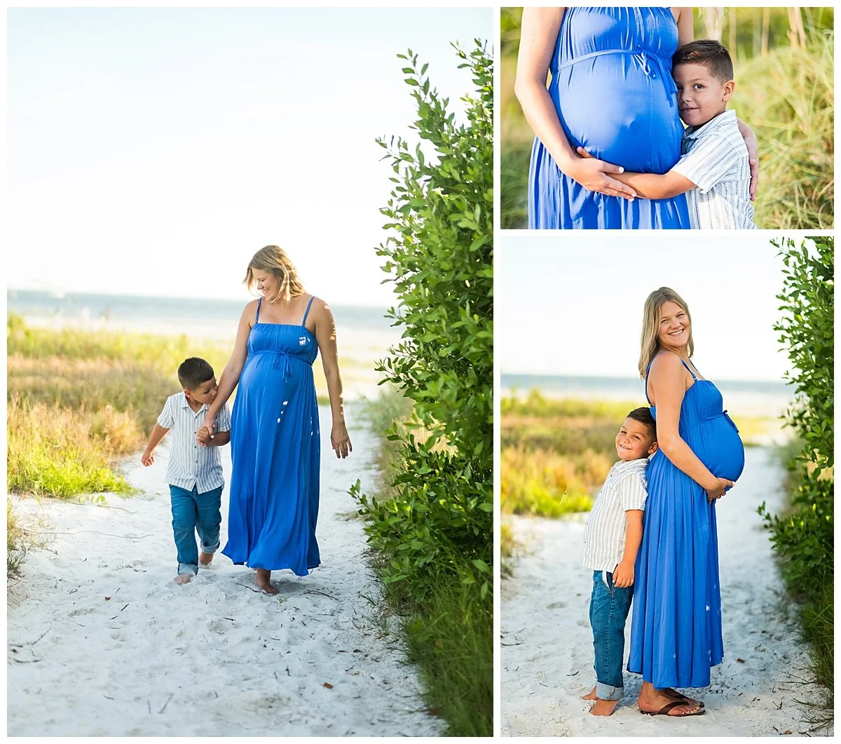 Fort Myers maternity photographer capturing beach maternity portraits