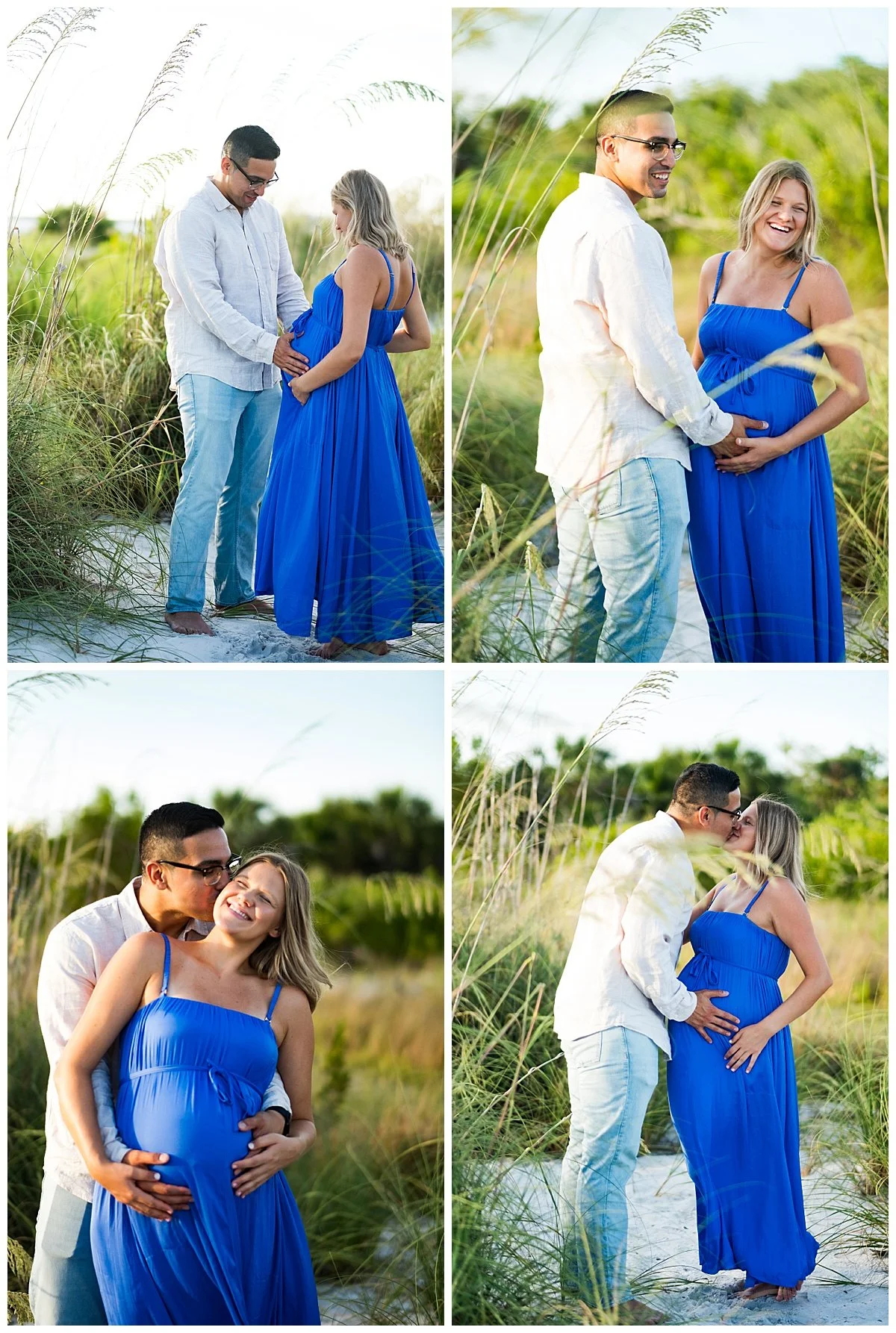 Fort Myers maternity photographer capturing beach maternity portraits