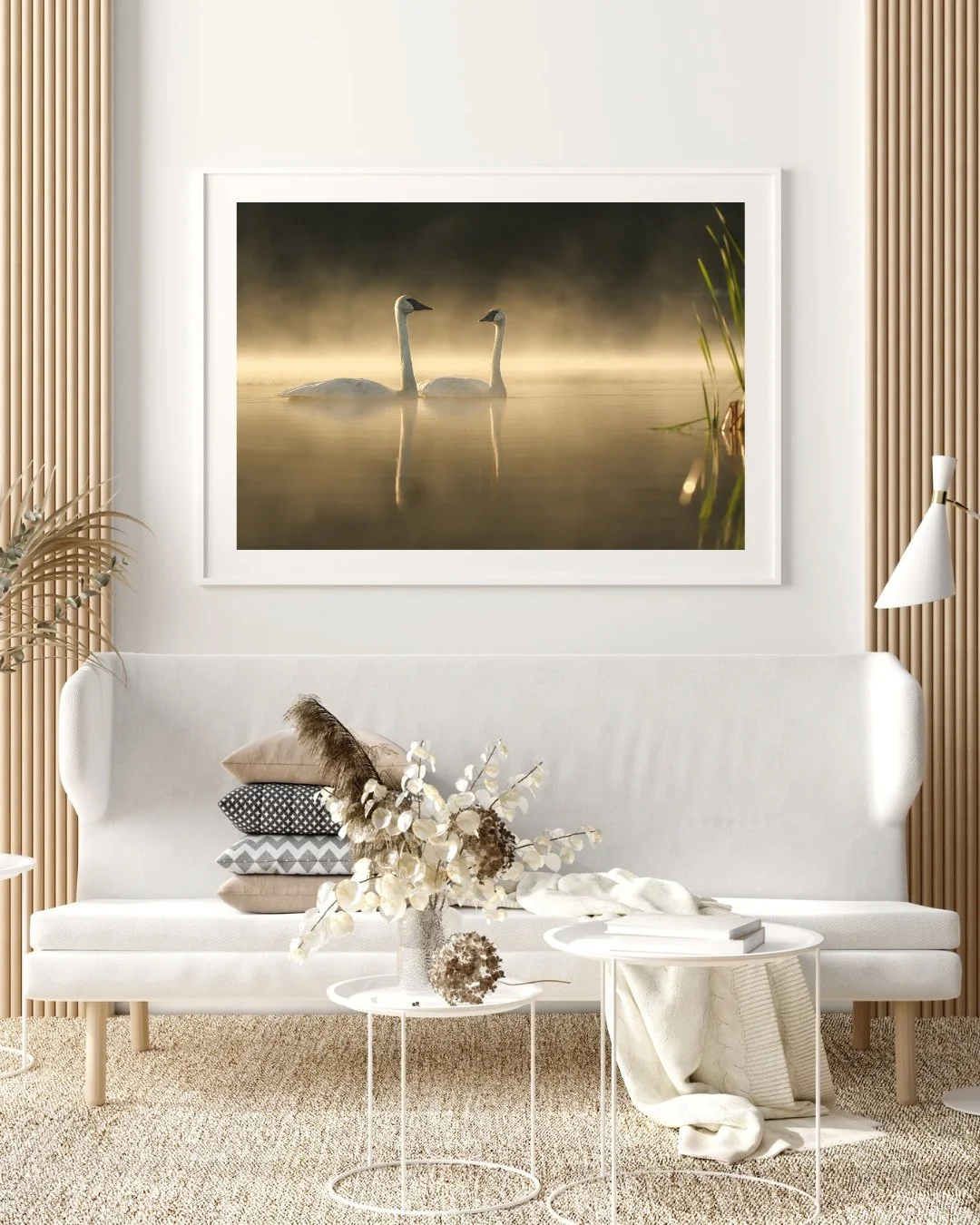 Beige White Aesthetic Modern Living Room Wall Art Photography Poster Frame Mockup Instagram Post.jpg