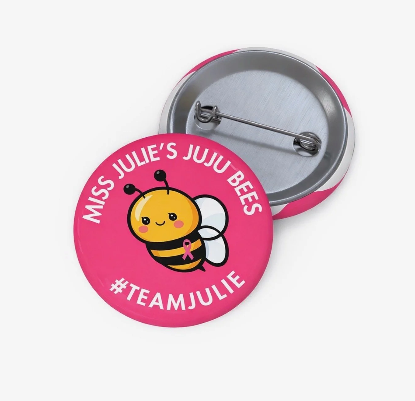 JuJu bee pin with ribbon