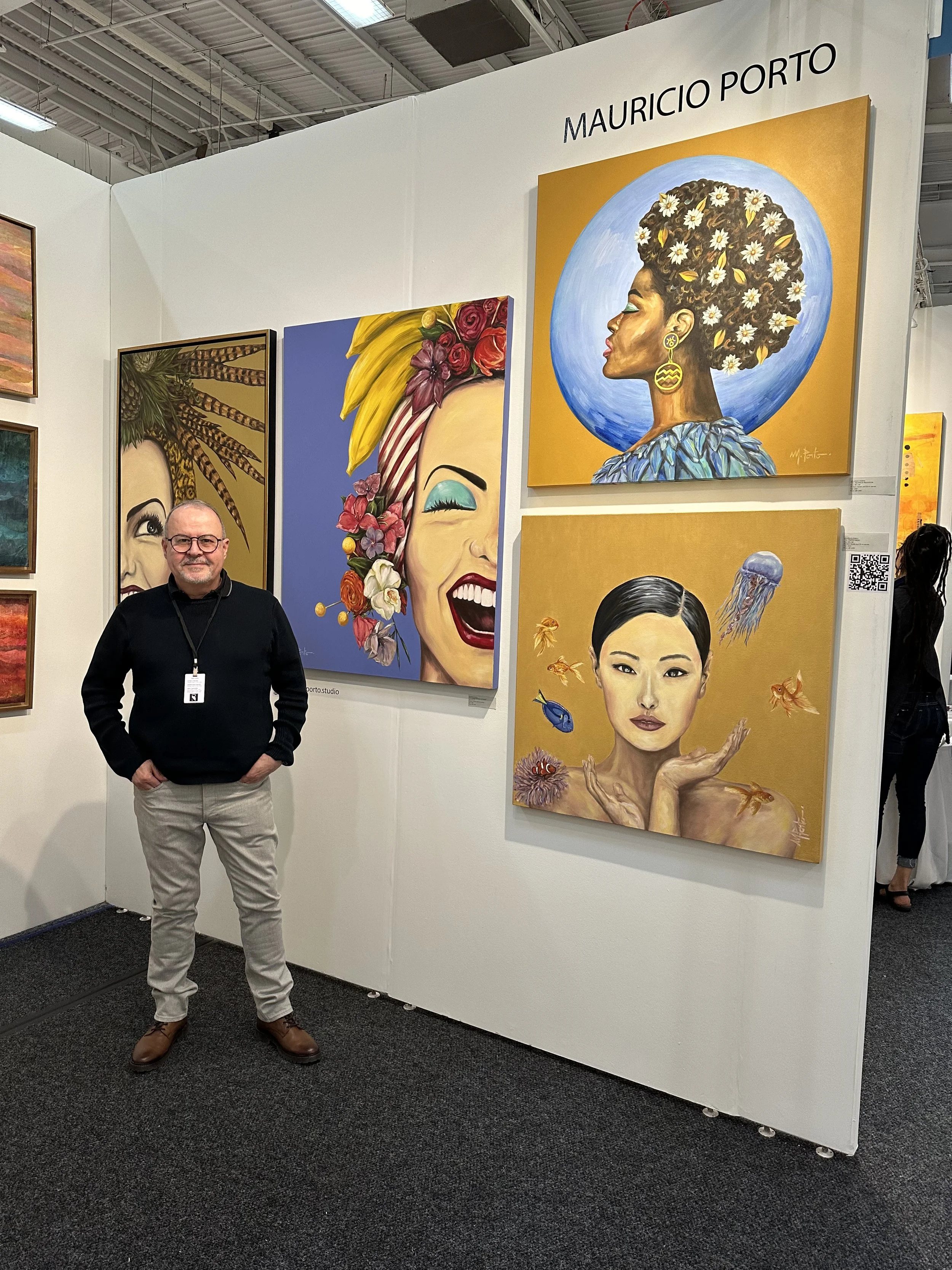 Mauricio Porto Acrylic and Oil paintings at ArtExpoNY 2024