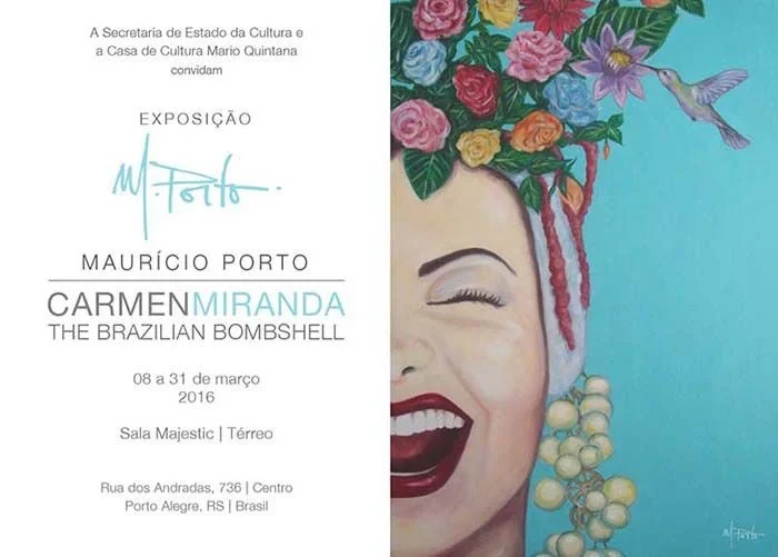 Convite Exposição Mauricio Porto Casa de Cultura Mario Quintana Porto Alegre 2016