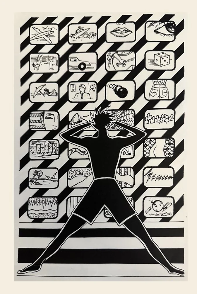 Illustration made in nankin by Mauricio Porto in the 90's