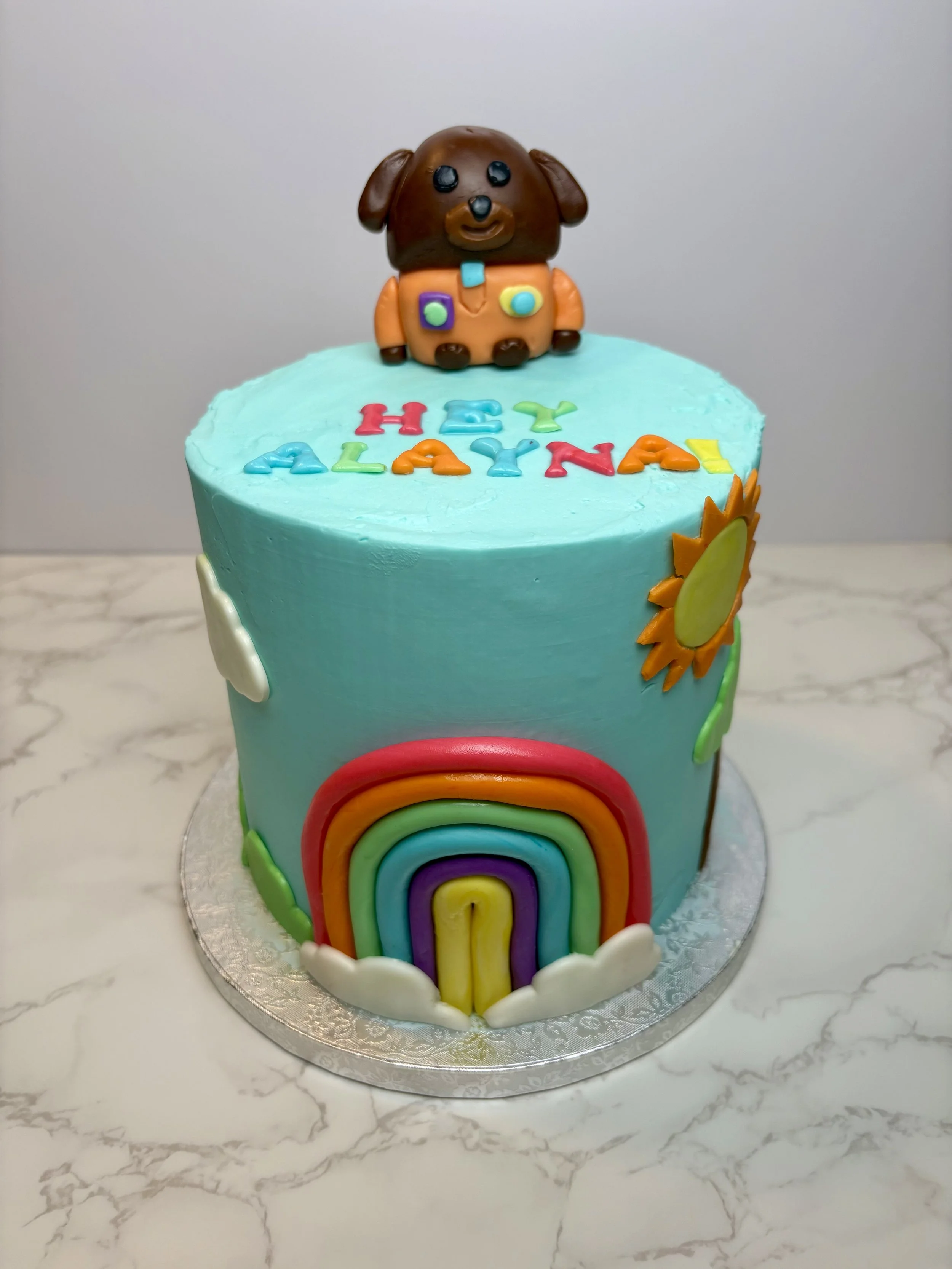 Custom 6 inch Hey Duggee character cake