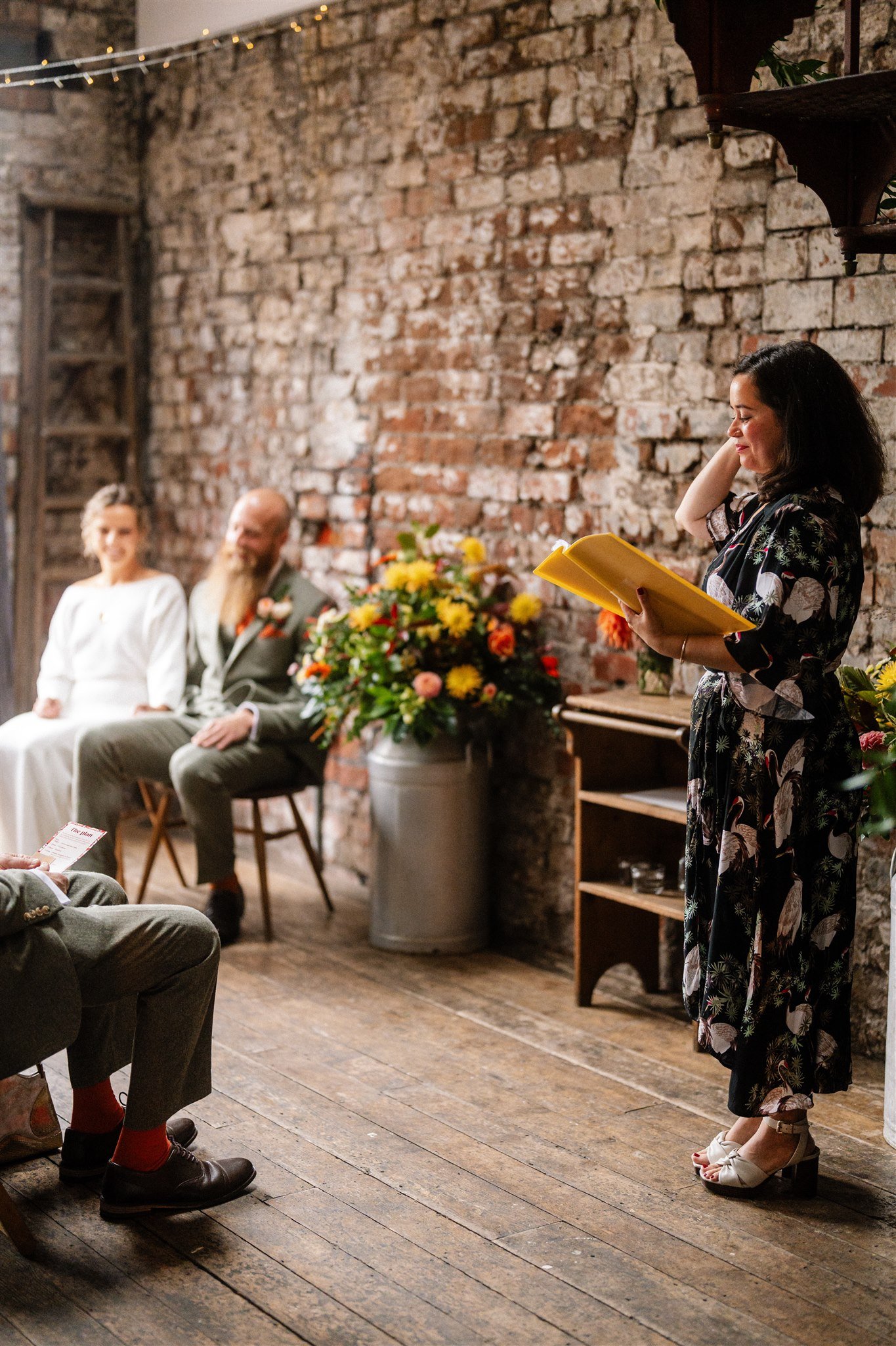 Modern wedding celebrant in Bristol creating relaxed, personalised wedding ceremonies