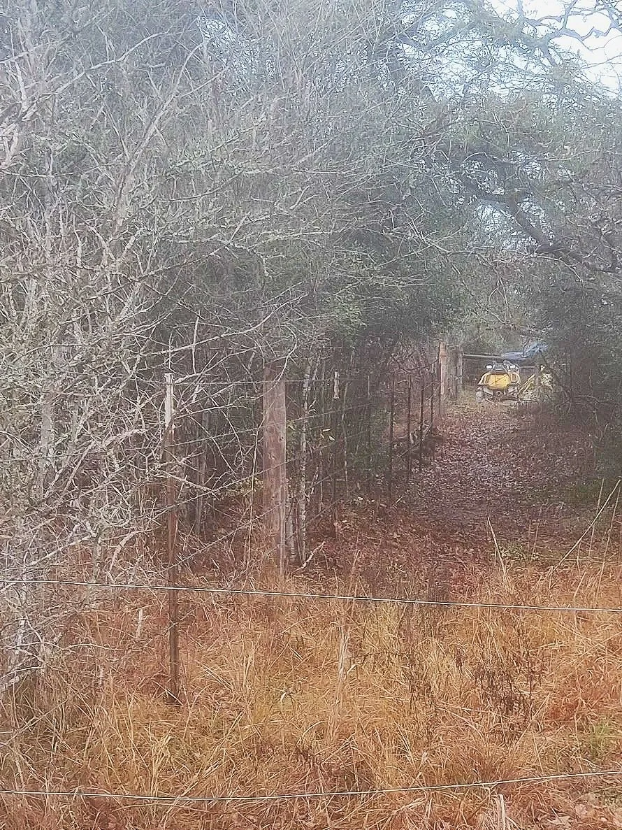 After - Fence clearing and patch job. Electric fence at the front was not part of this job. 