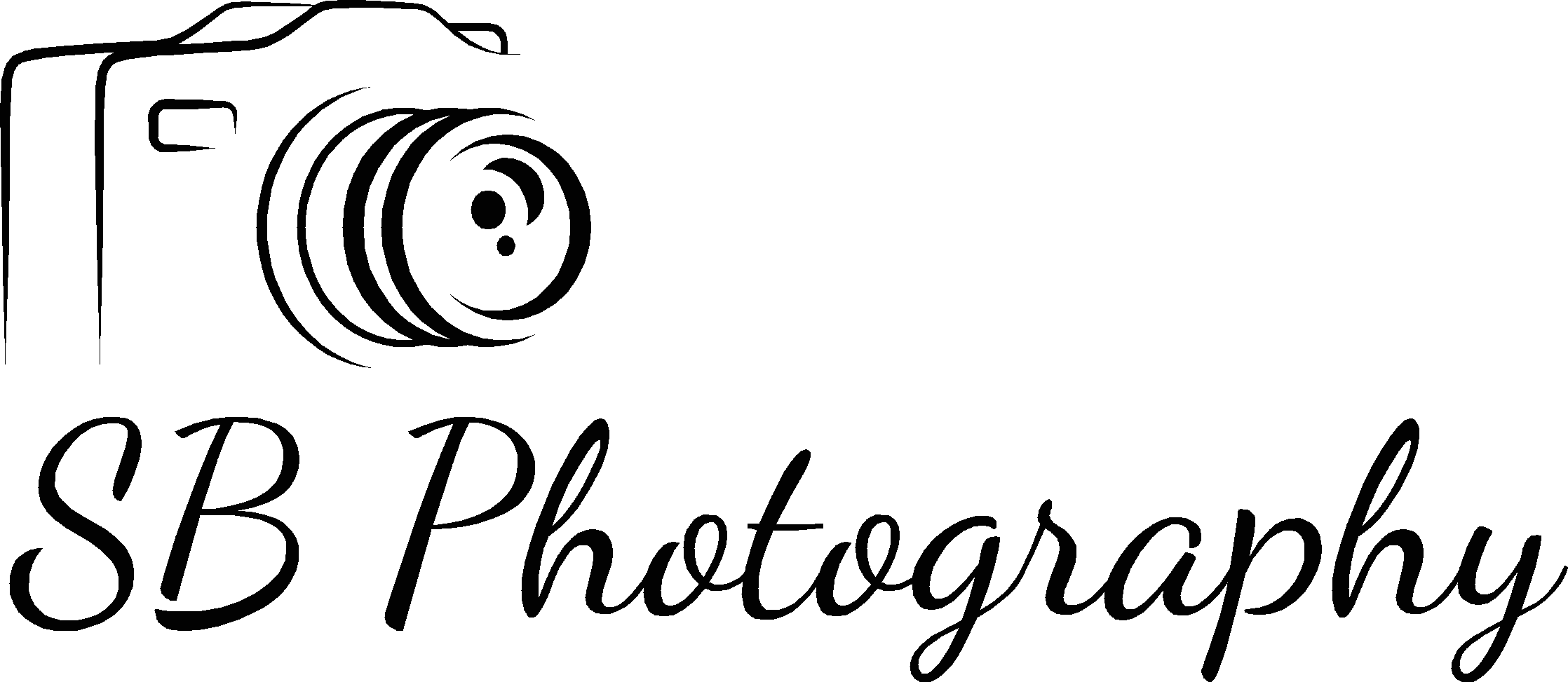 Black logo of FP Photography with a camera icon and text 'FP Photography' in elegant cursive.