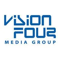 Vision Four Media Group logo in blue text