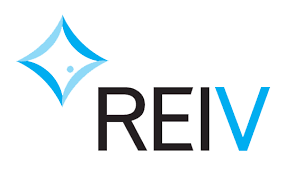 REIV logo with a blue diamond-shaped graphic and black and blue text