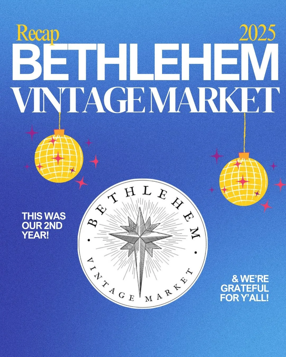 HERE&rsquo;S TO 2025, BETHLEHEM! WE did that! 👏🥳 

If you&rsquo;ve vended with us, shopped with us, participated in our mini mic interviews, dropped a follow, or said (while driving down Union Blvd on a random Sunday) &ldquo;hey wait I think someth
