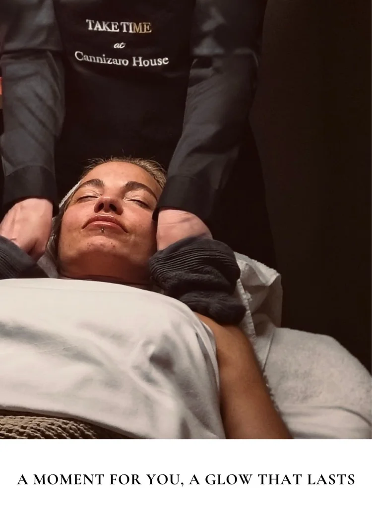 Guest receiving a relaxing massage at Take Time