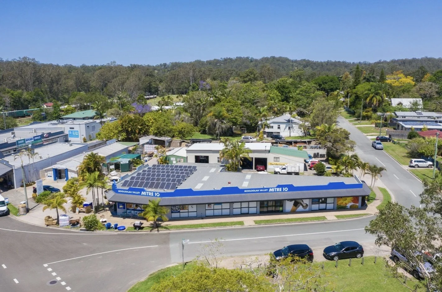 Aerial view of Mitre 10 Sunshine Coast, by Primo Property.