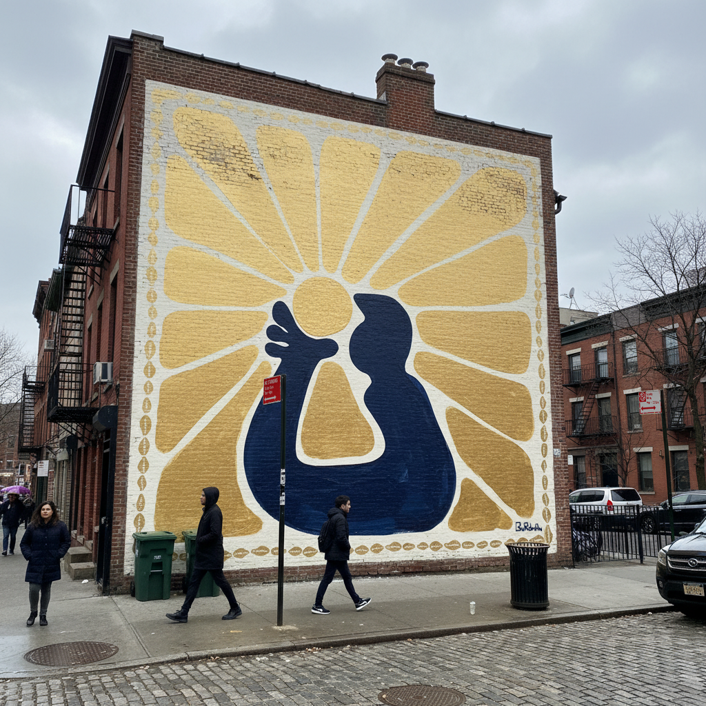 Um beijo pro Sol | A kiss for the sun - Mural