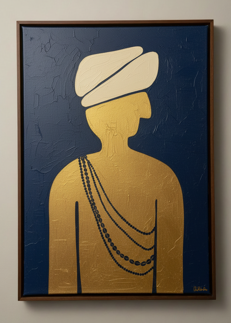 Filho de Gandhi 1 - 60x90 acrylic on canvas