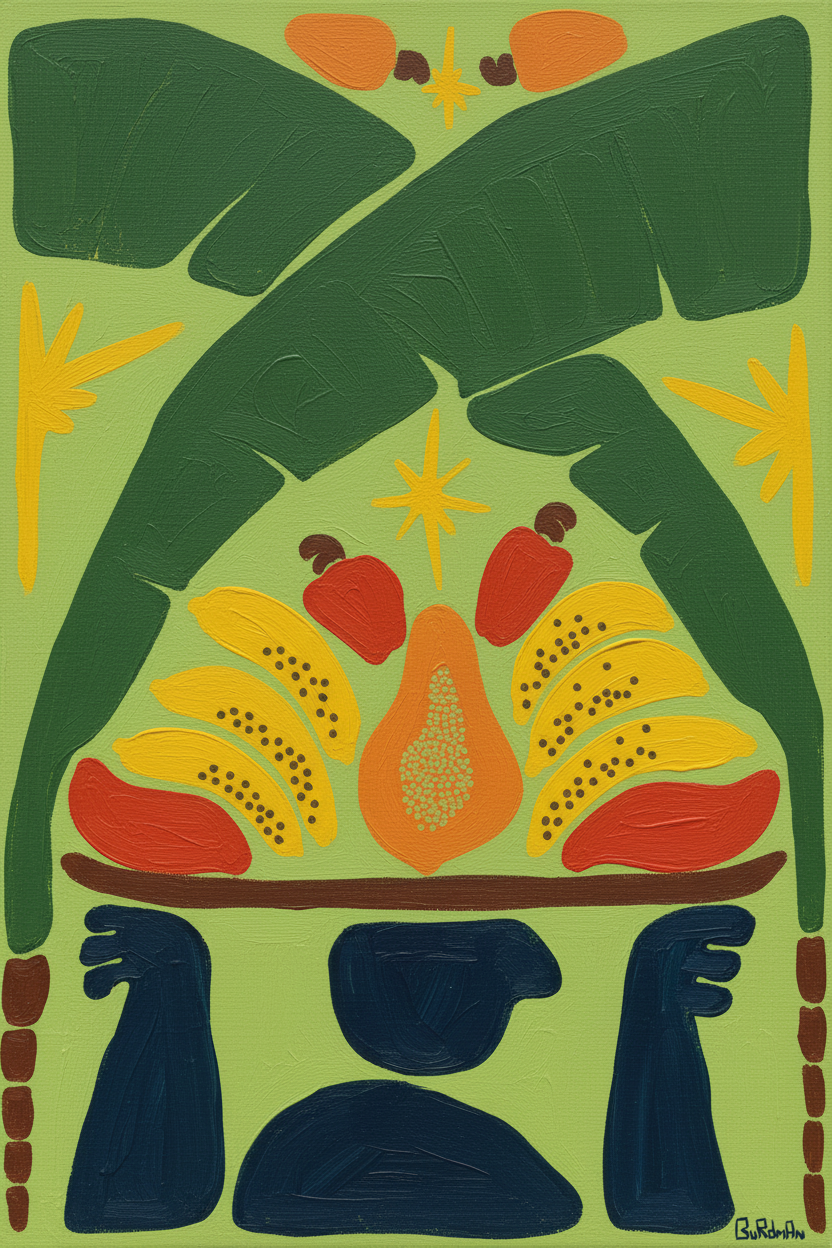 Tabuleiro | Food Tray - 60x90 Acrylic on canvas