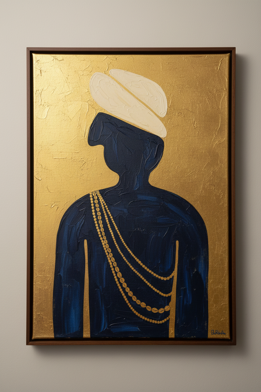 Filho de Gandhi 2 - 60x90 acrylic on canvas