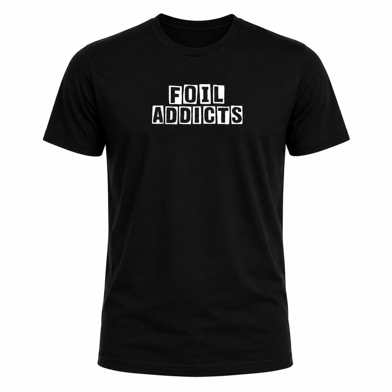 Foil Addicts Black T-Shirt
