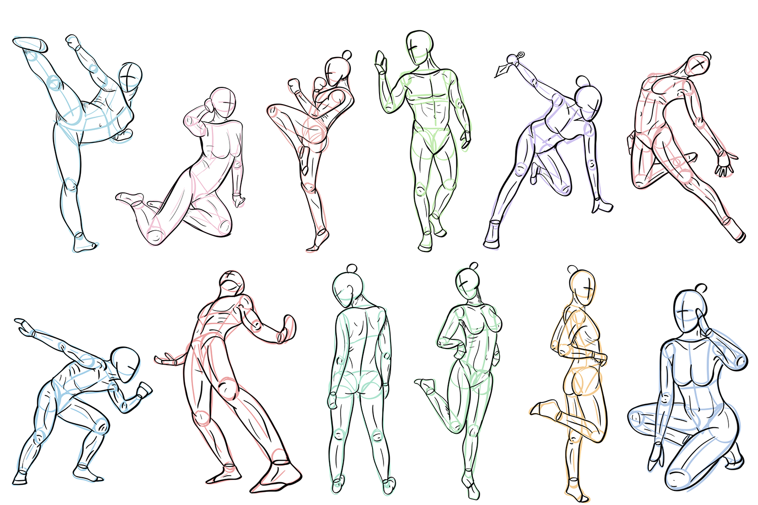 "Pose Study" - Photoshop