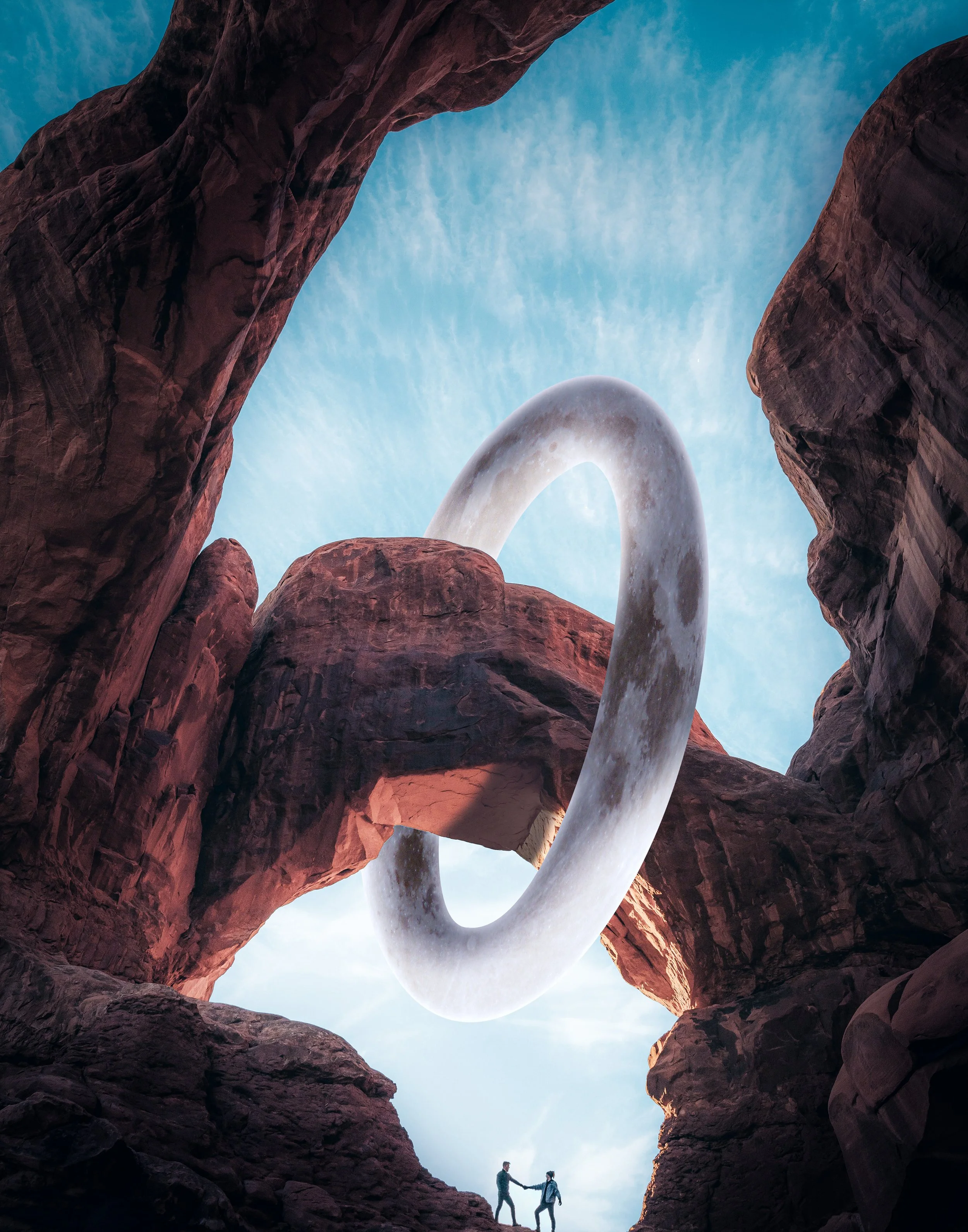 "Moon Donut" - Photoshop