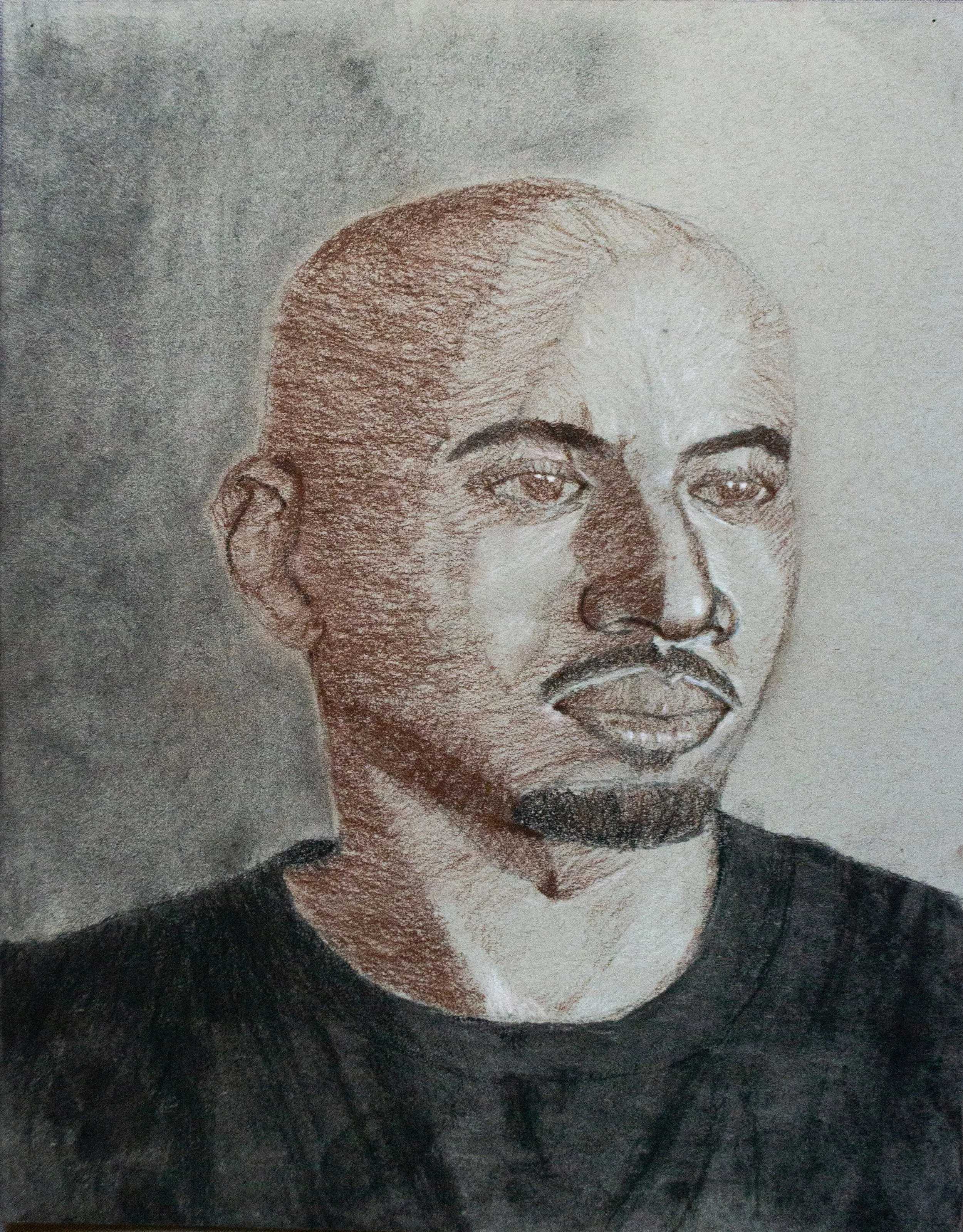 "Self Portrait" - Charcoal/Charcoal Pencil: 11"x14"