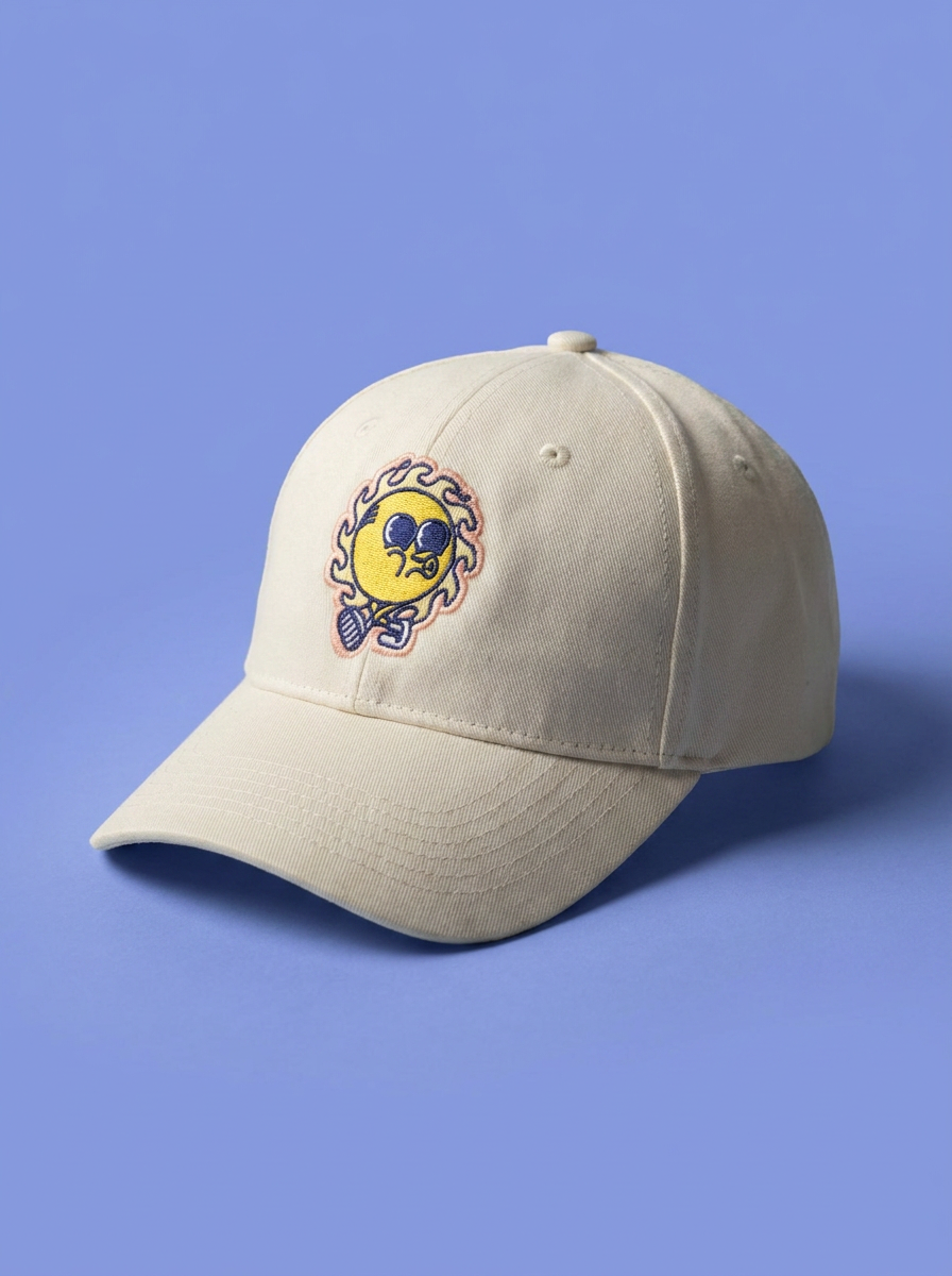 'Summer's Coming!' cap - cream