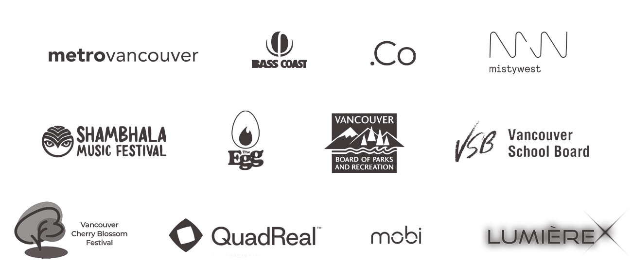 Logos of businesses that Maddles has partnered with