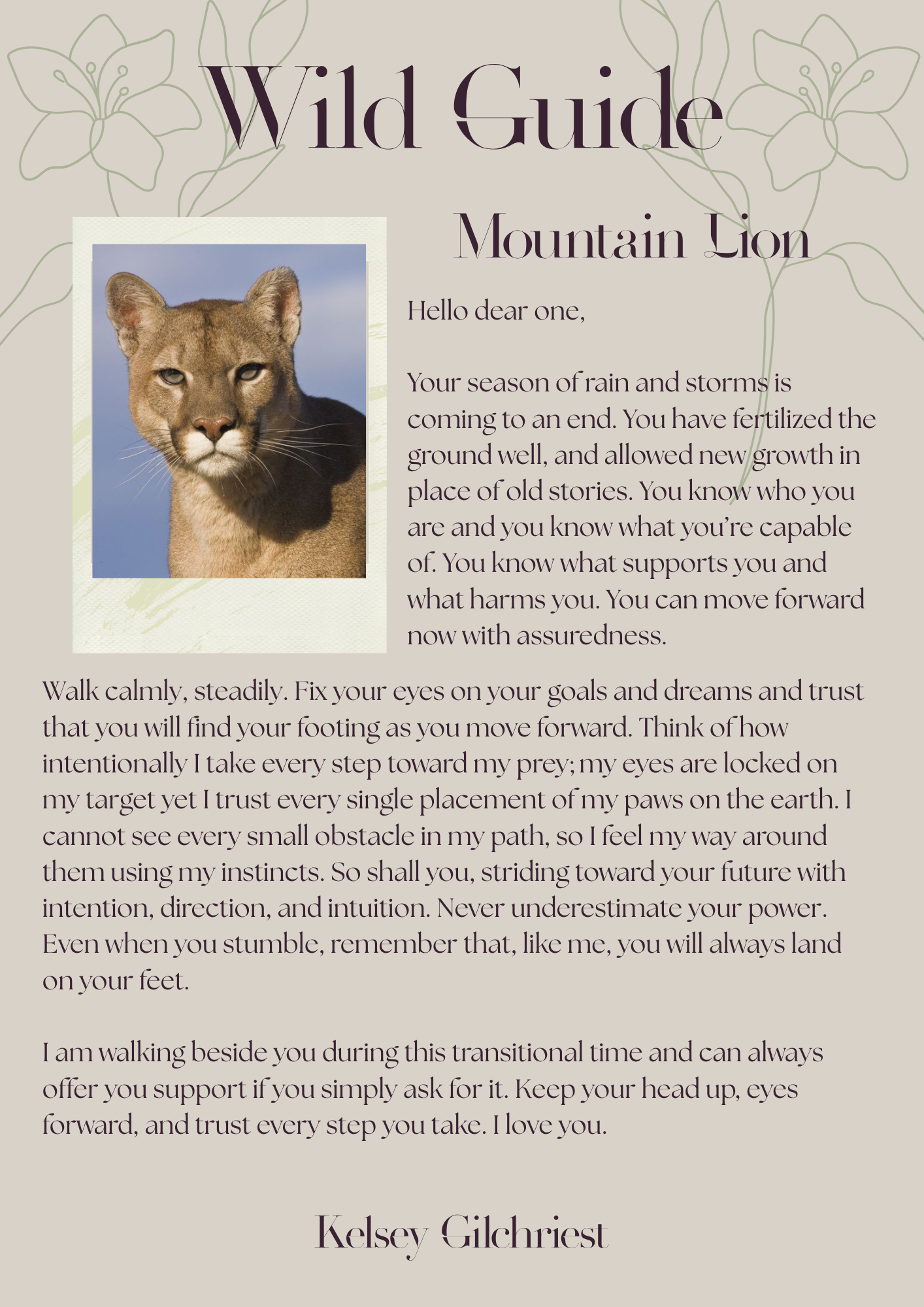 Wild Guide Readings