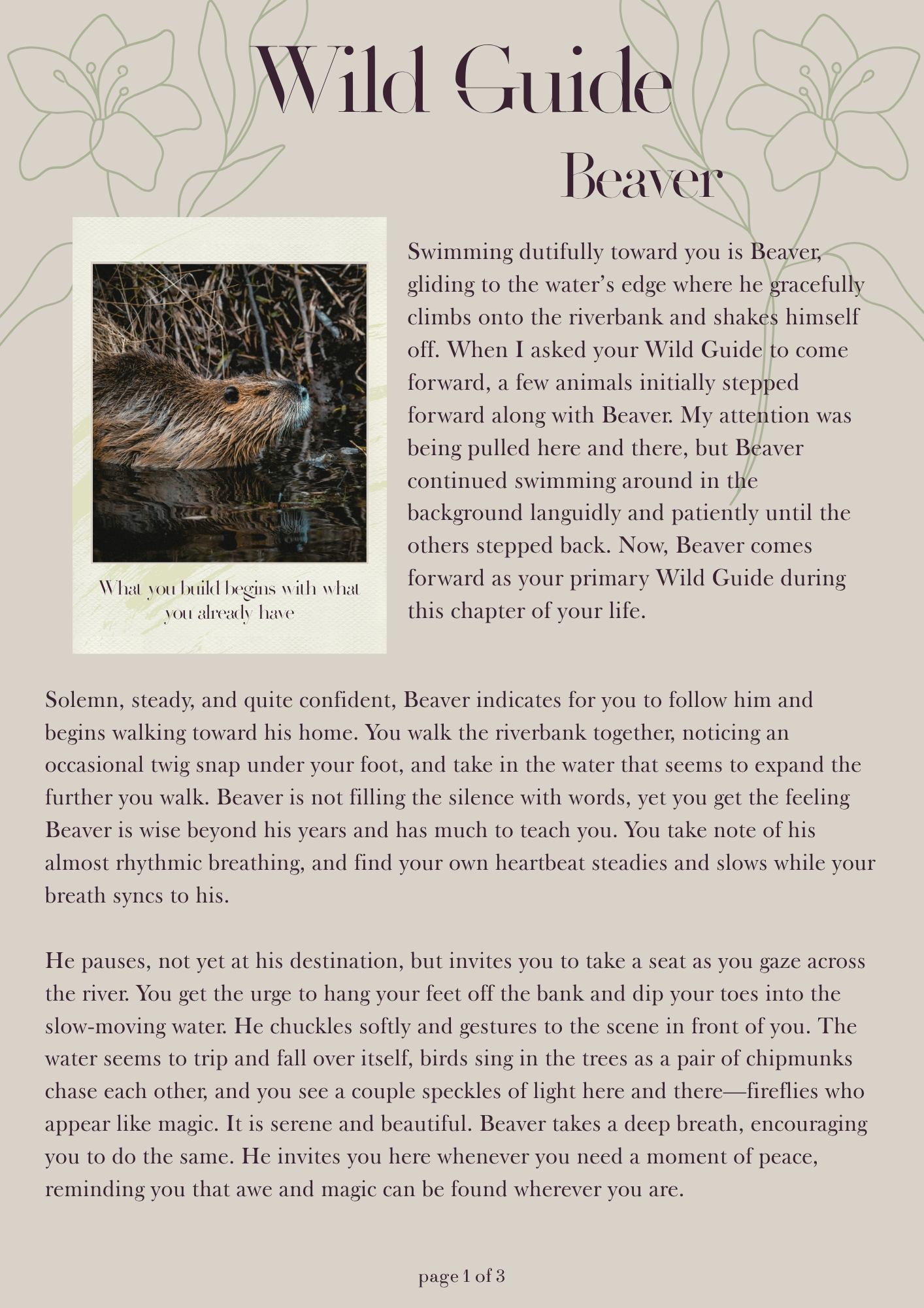 Wild Guide Readings