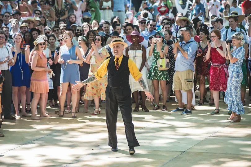 Roddy Caravella at the Jazz Age Lawn Party