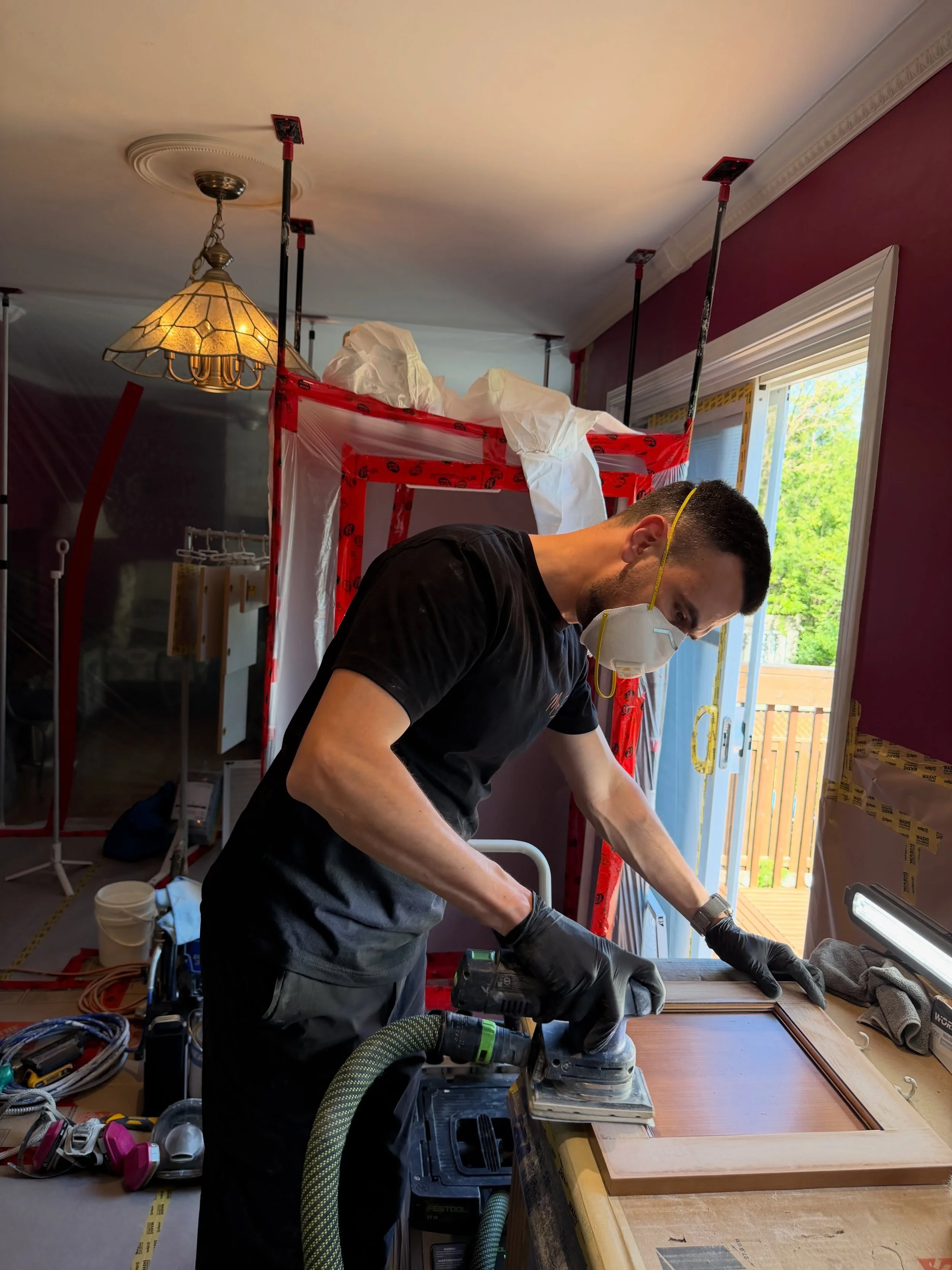 @mr.gary.painting New 5-Day kitchen cabinet painting business in Montreal📍 📱 514-792-1918 #montreal #laval #cabinetpainting #cabinetrefinishing #paintingcabinets