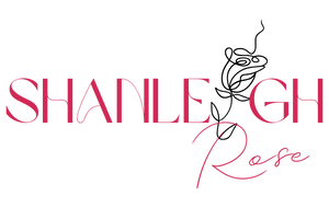 Logo with the text 'SHANLEIGH Rose' in pink and purple font, with 'SHANLEIGH' in bold uppercase and 'Rose' in a cursive script.