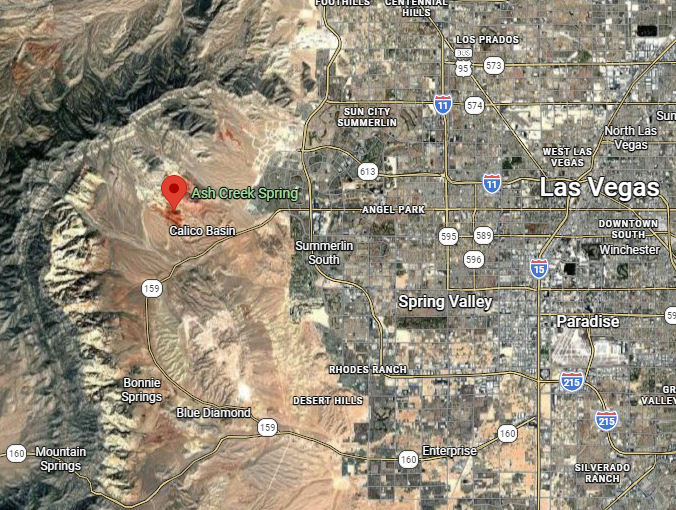 Las Vegas map location