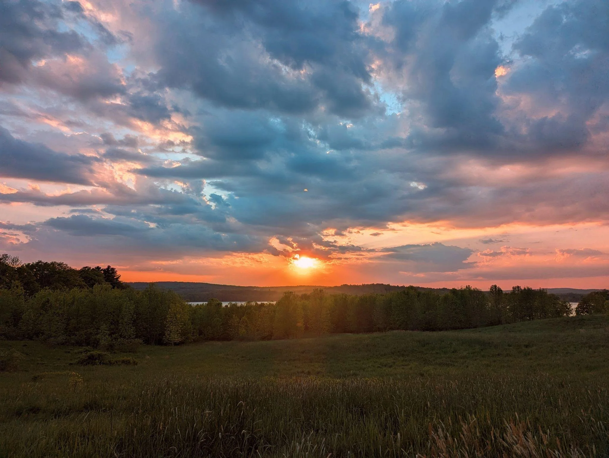 Scenic landscape in Greene Maine