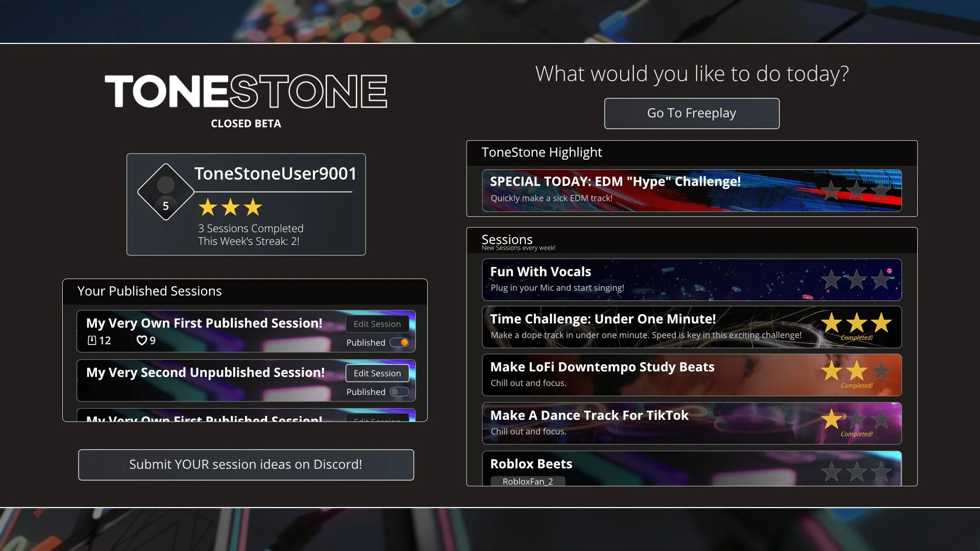 TONESTONE UI WORK
