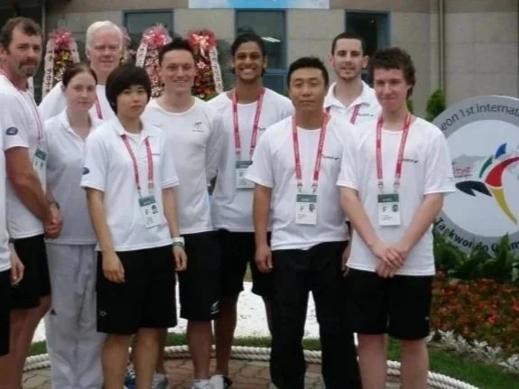 Master Alan Brian NZ National Taekwondo Team Korea 2010