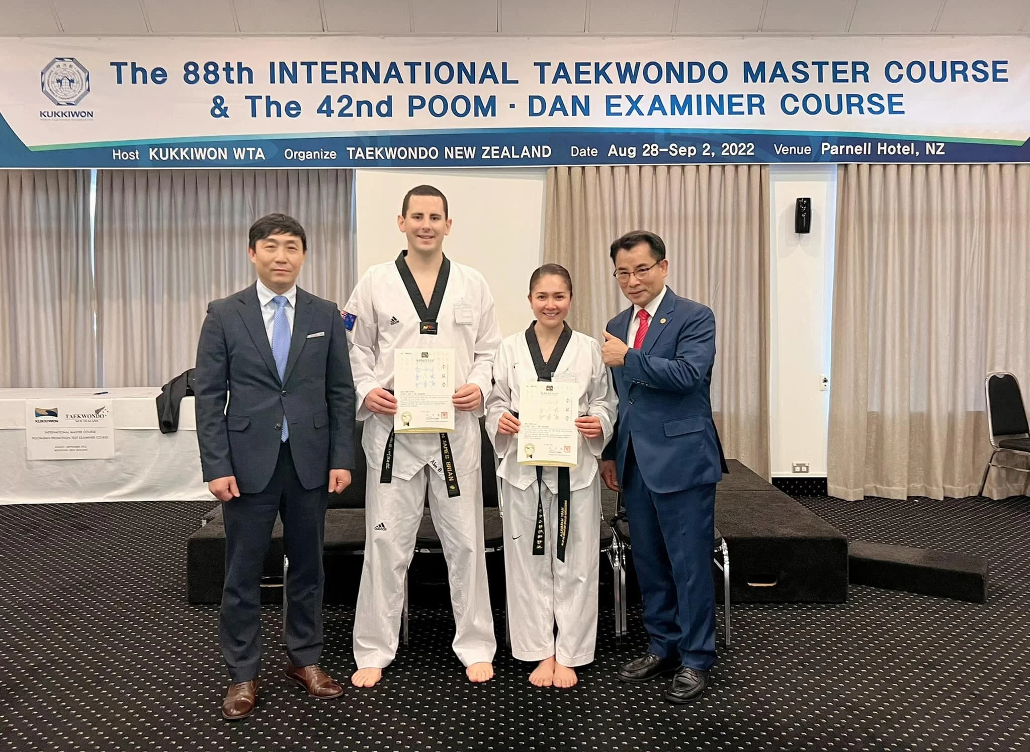 AB Olympic Taekwondo TKD Club Master Alan Brian Master Mary Maravilla Kukkiwon