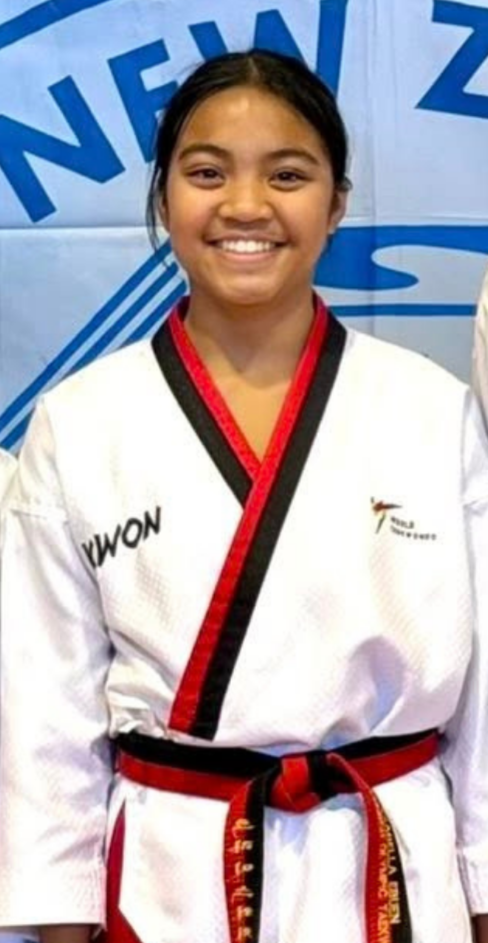 Assistant Instructor AB TKD Academy Ysabella Ebuen Taekwondo Christchurch New Zealand