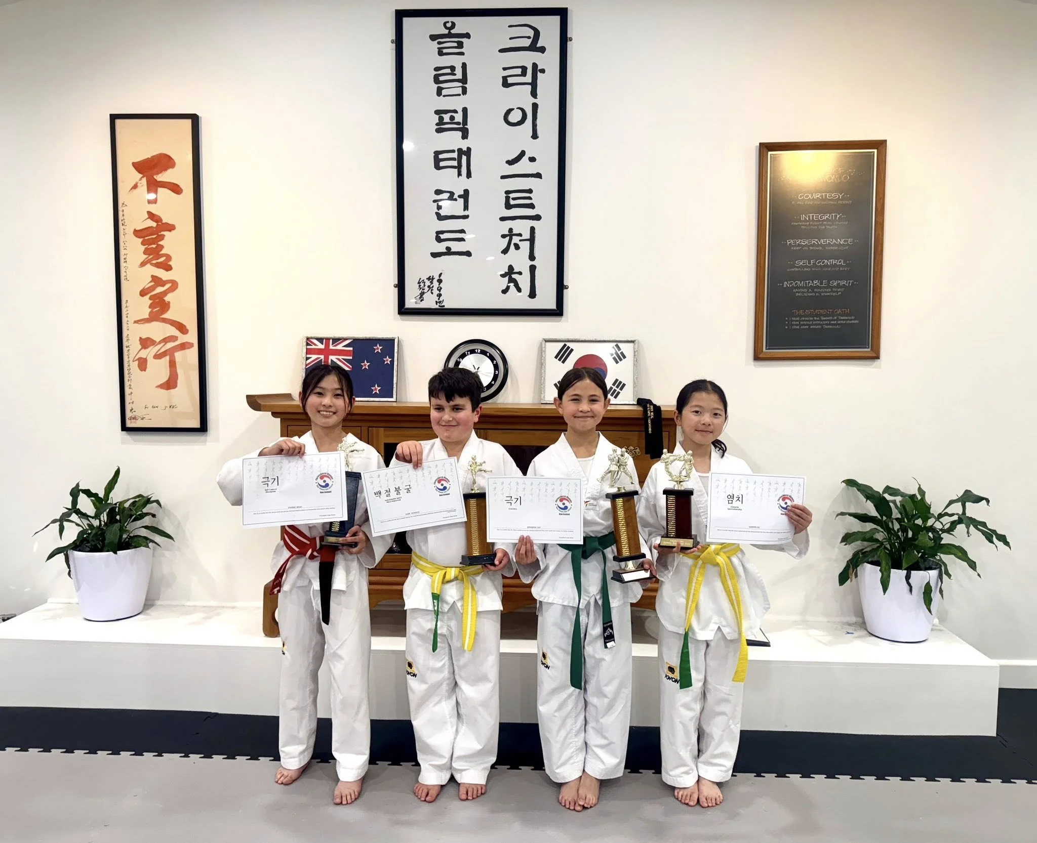 AB Olympic Taekwondo TKD Academy Christchurch Kids Class Age 4-6