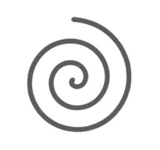 Close-up of a metallic spiral coil on a black background.