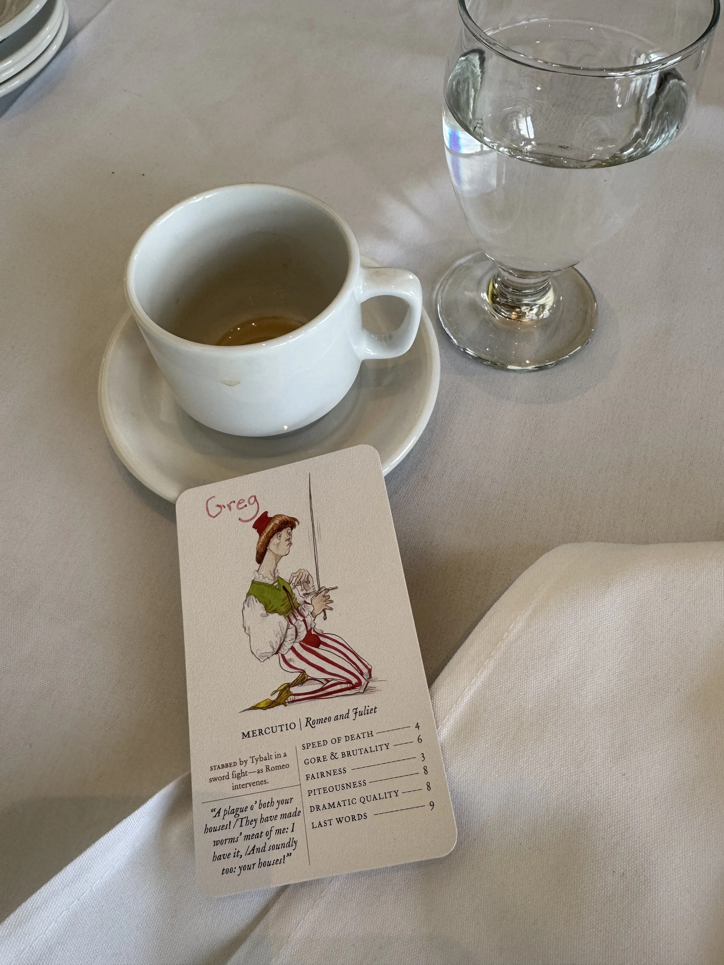 Post Reading Luncheon Place settings