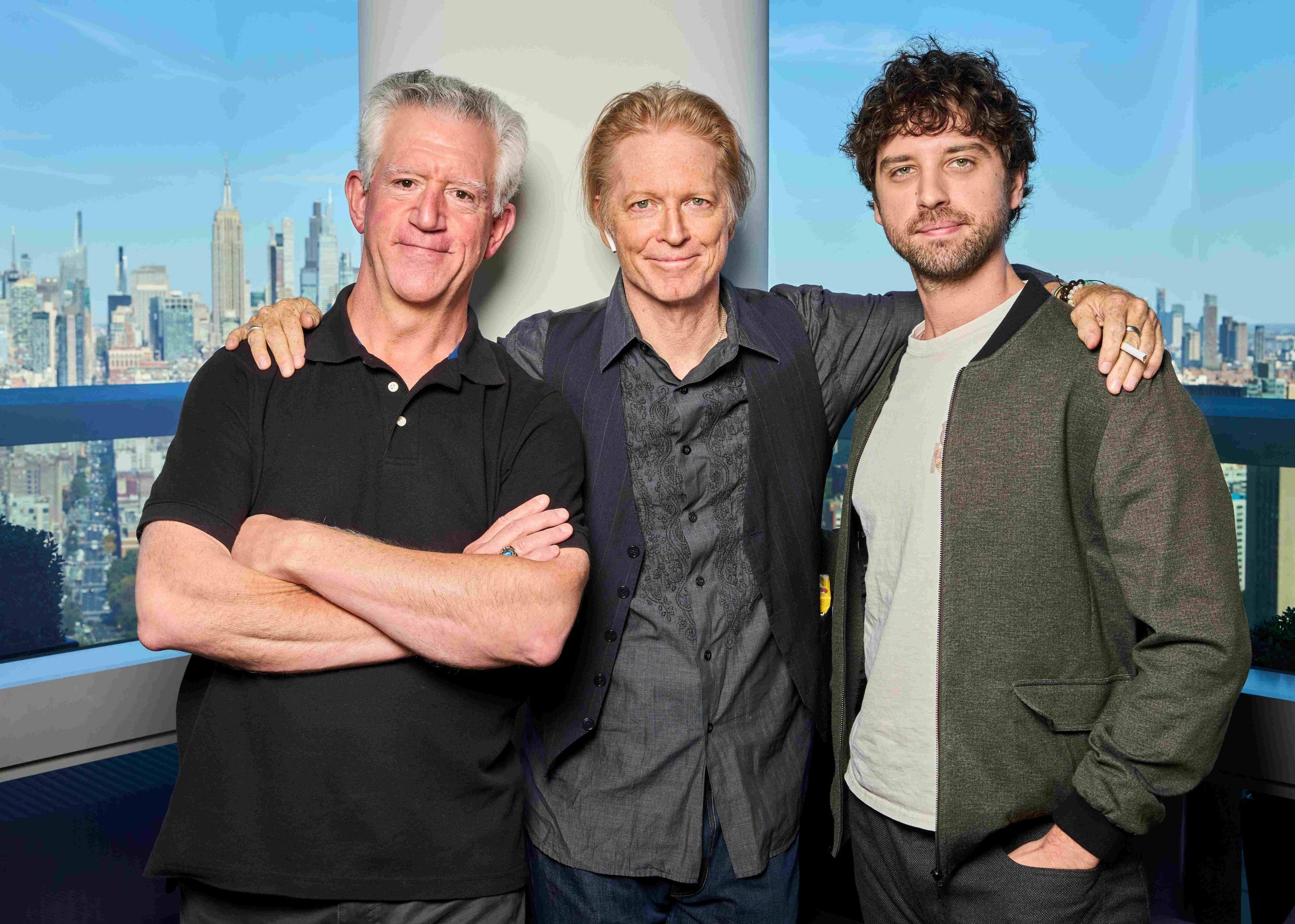 Director Gregory Jbara, Erik Stolz as Jake Colburn and David Lambert as Danny Solis
