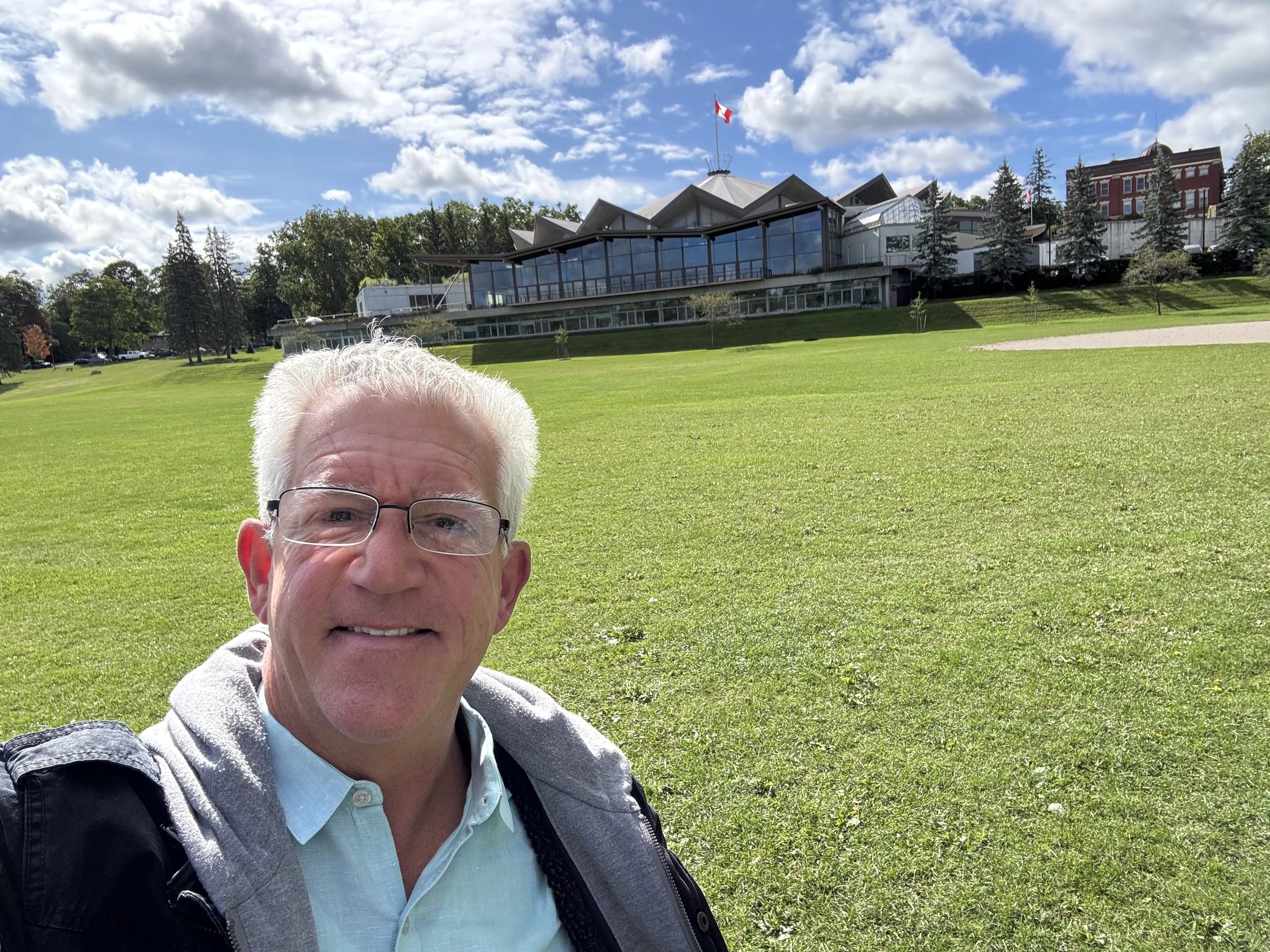 Greg outside Festival Theatre