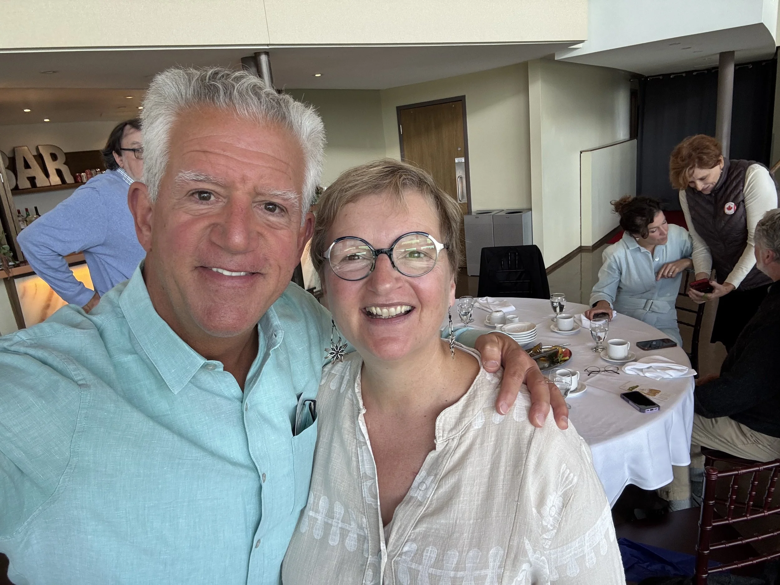 Greg and Kate at post reading luncheon