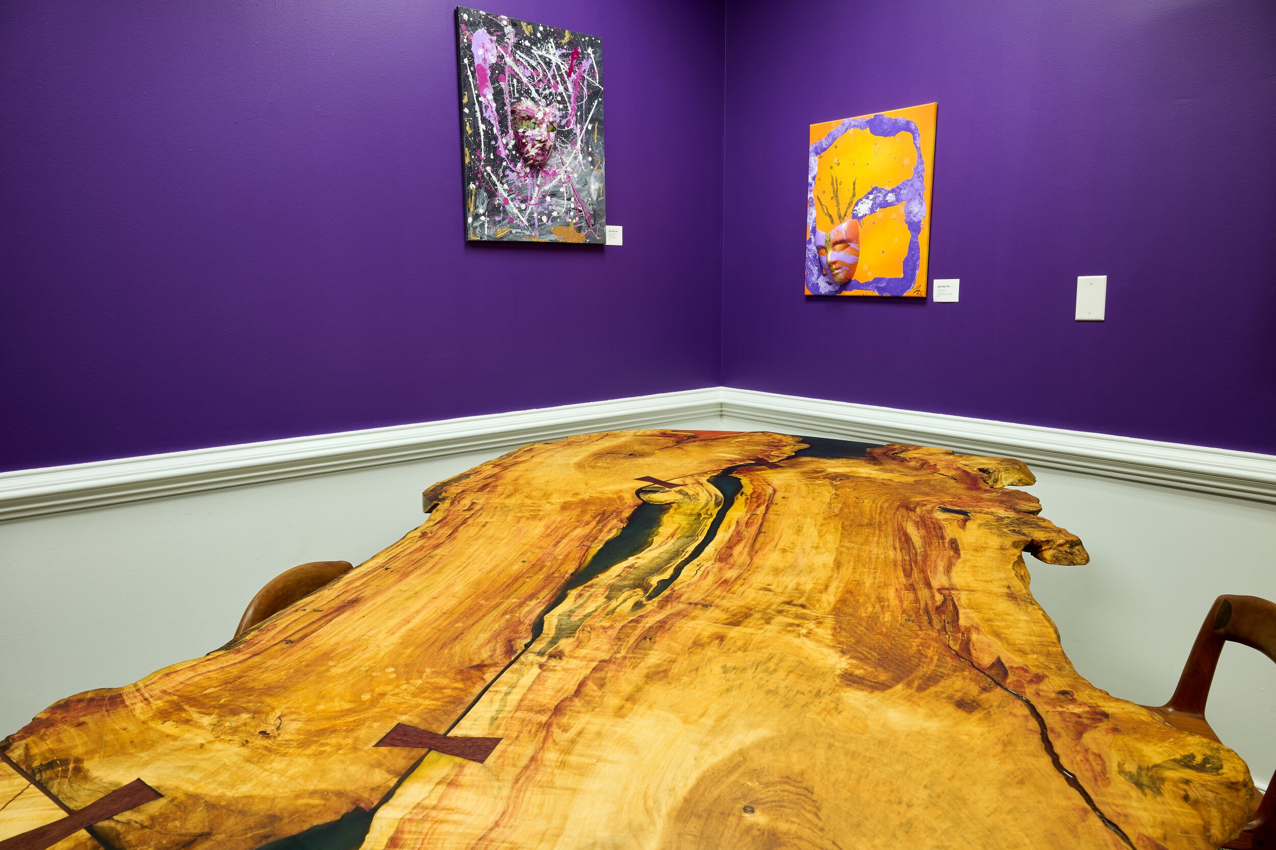 Chateau Trauma Wood table at Holistic Life Studios