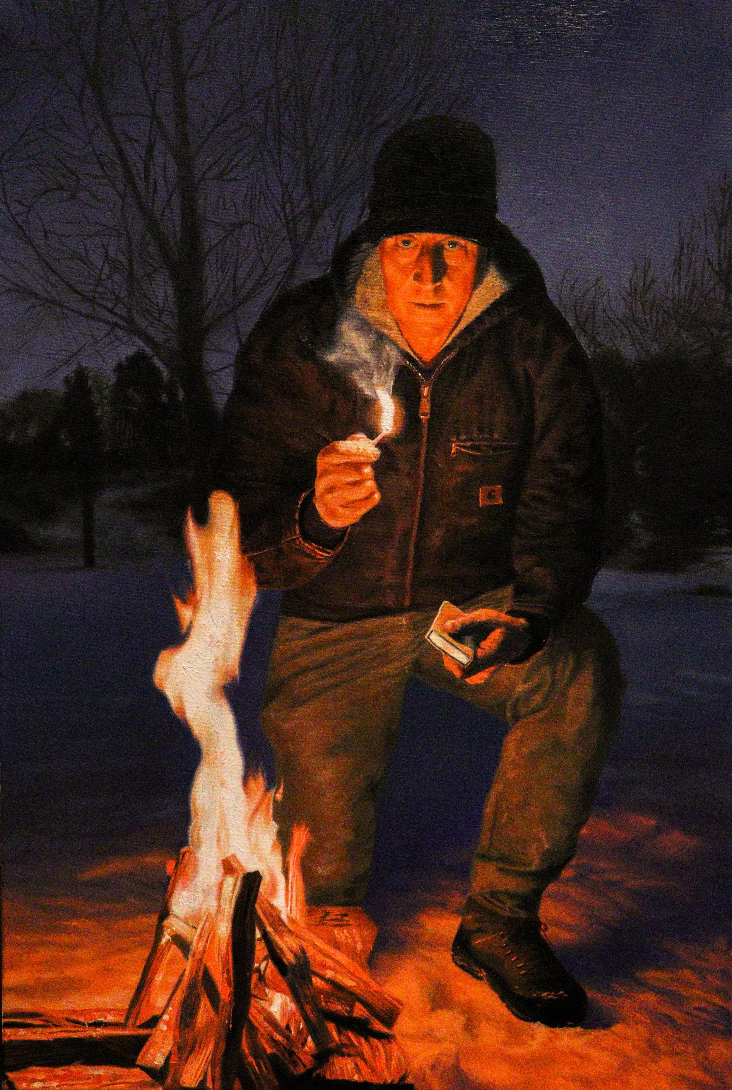 "The Last Light", oil on canvas, 30 × 20 in