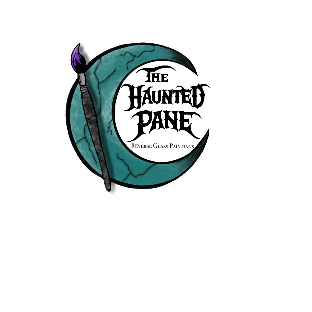 The Haunted Pane- Reverse Glass Paintings