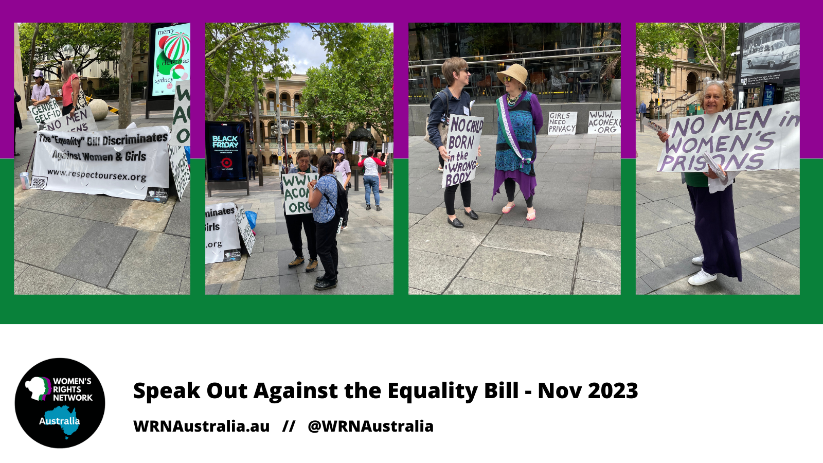 Speak-Out Against the NSW 'Equality Bill' 