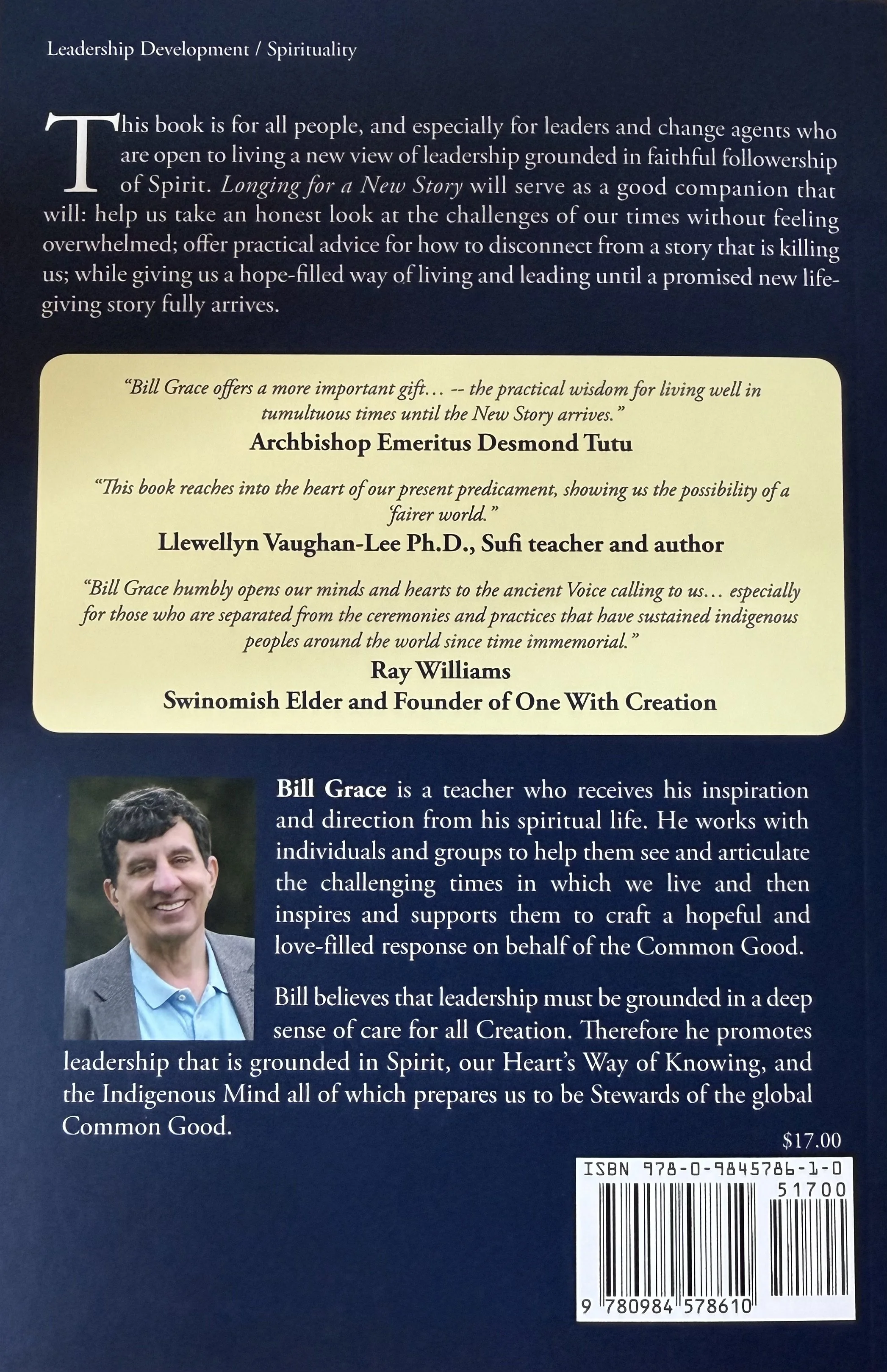 Longing for a New Story Back Cover with Endorsements